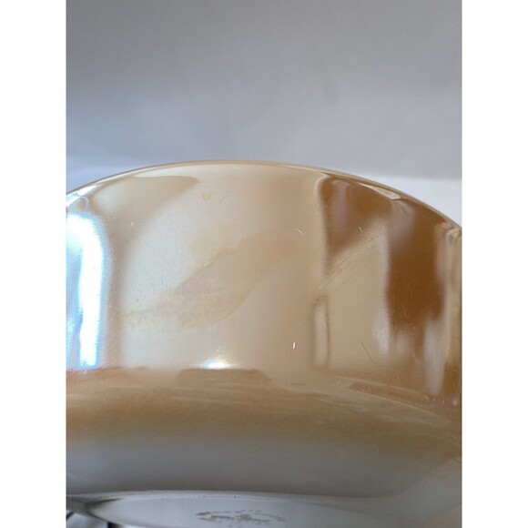 VTG 1960s Anchor Hocking Fire-King Copper Tint Lusterware Casserole Dish W/ Lid - Picture 14 of 15